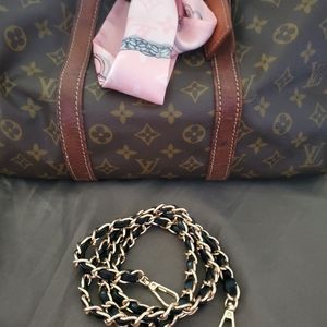 46" black/gold crossbody replacement chain